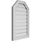 Ekena Millwork Octagonal Top Surface Mount PVC Gable Vent w/ 2"W x 1-1/2"P Brickmould Frame, 18"W x 28"H GVPOT18X2802SF - alternate 4